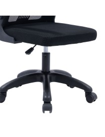 Καρέκλα γραφείου εργασίας Annalise pakoworld mesh μαύρο