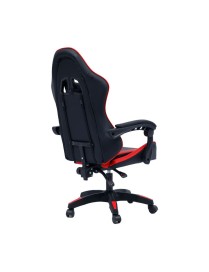 Καρέκλα γραφείου gaming William pakoworld PU μαύρο-κόκκινο