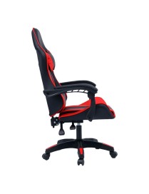 Καρέκλα γραφείου gaming William pakoworld PU μαύρο-κόκκινο