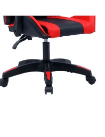 Καρέκλα γραφείου gaming William pakoworld PU μαύρο-κόκκινο