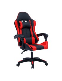 Καρέκλα γραφείου gaming William pakoworld PU μαύρο-κόκκινο