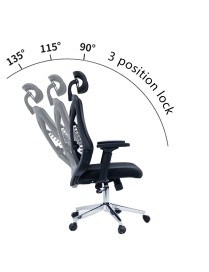 Καρέκλα γραφείου διευθυντή Andrew pakoworld mesh μαύρο