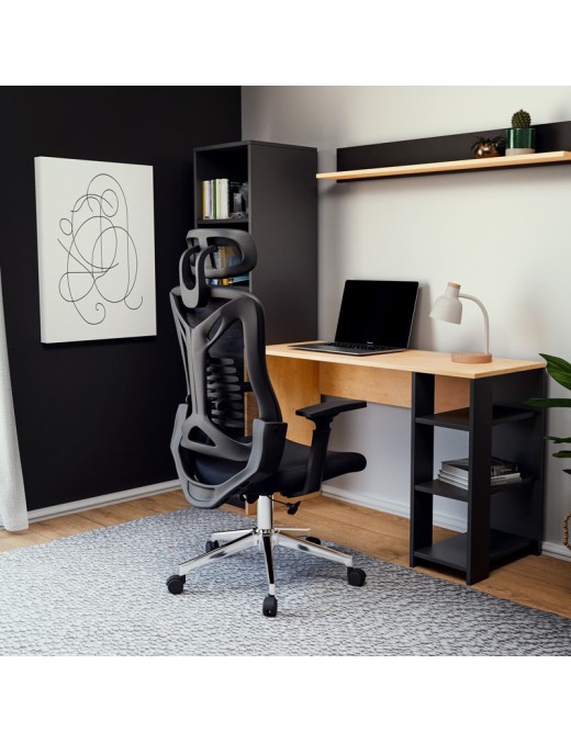 Καρέκλα γραφείου διευθυντή Andrew pakoworld mesh μαύρο