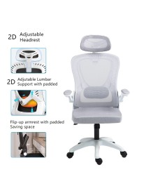 Καρέκλα γραφείου διευθυντή Delilah pakoworld mesh ανοιχτό γκρι