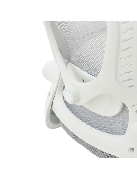 Καρέκλα γραφείου διευθυντή Delilah pakoworld mesh ανοιχτό γκρι