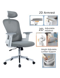 Καρέκλα γραφείου διευθυντή Ignatius pakoworld mesh ανοιχτό γκρι