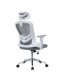 Καρέκλα γραφείου διευθυντή Ignatius pakoworld mesh ανοιχτό γκρι