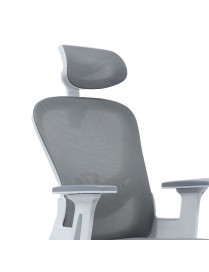 Καρέκλα γραφείου διευθυντή Ignatius pakoworld mesh ανοιχτό γκρι