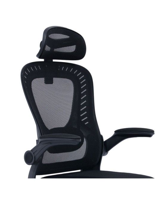 Καρέκλα γραφείου διευθυντή Delilah pakoworld mesh μαύρο