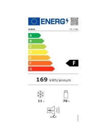 Robin RT-115BL Mini Bar 81lt Υ84xΠ48xΒ50εκ. Μαύρο