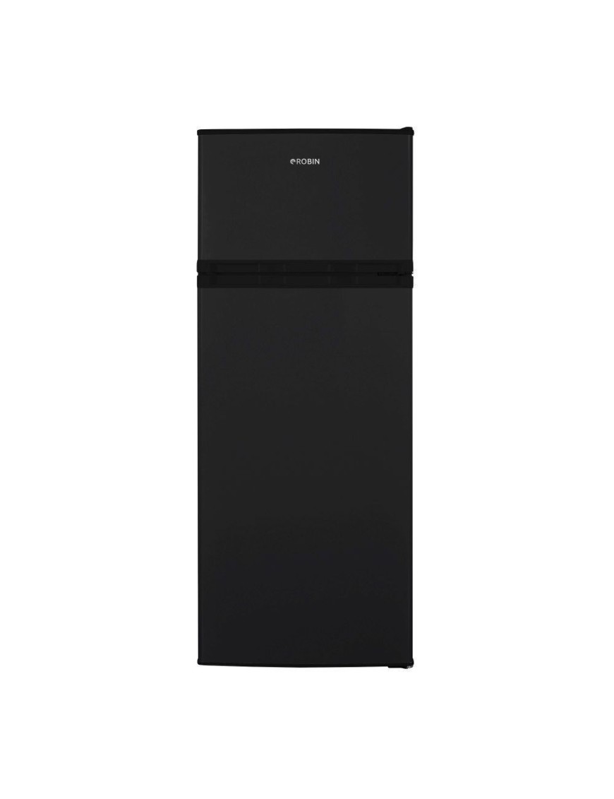 Robin CRT-2260BL Ψυγείο Δίπορτο 206lt Υ143xΠ54.5xΒ55.5εκ. Μαύρο