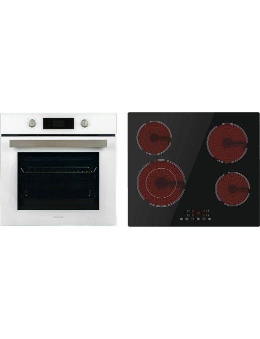 Davoline DSWO 8004 + AVO 5446 Φούρνος άνω Πάγκου 72lt με Εστίες Κεραμικές