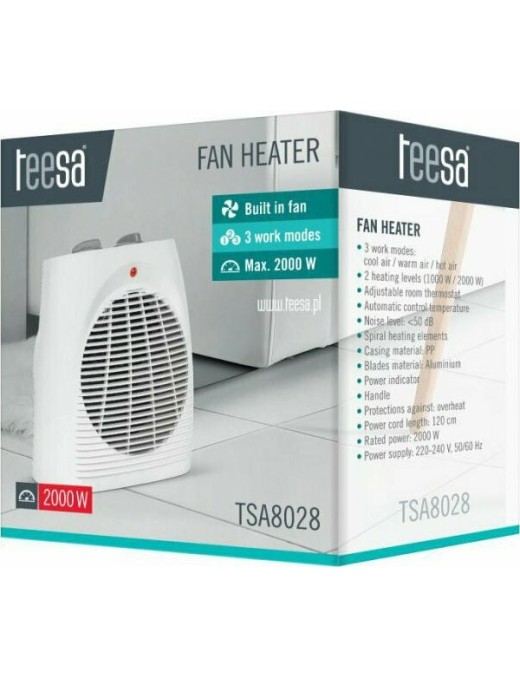 Teesa TSA8028-2 Αερόθερμο Δαπέδου 2000W
