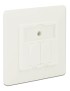 DELOCK Wall Outlet για Keystone 86219, 2 Port