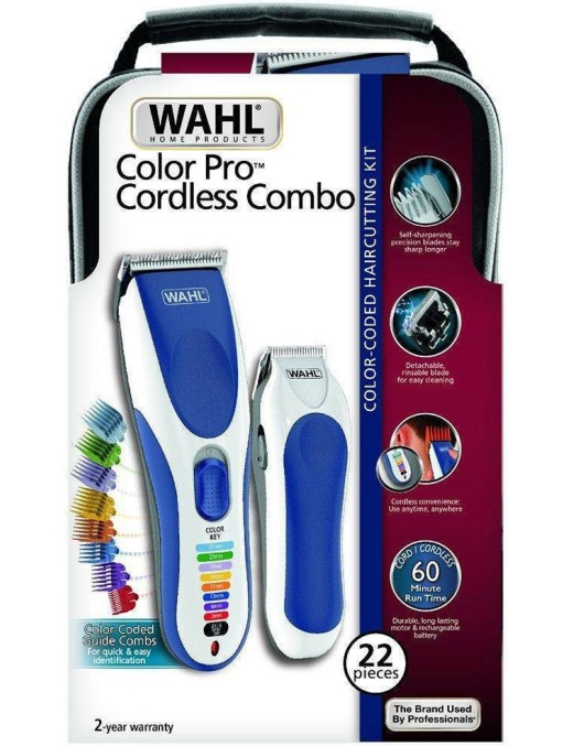 Wahl Colorpro Cordless Combo 9649-916 Επαγγελματικό Σετ Κουρευτικής Μηχανής