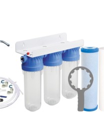 USTM FS-3 WFW EMI Σύστημα Φιλτραρίσματος Νερού Κάτω Πάγκου Κομπλέ (Με όλα τα Φίλτρα & Εξαρτήματα) 0013596