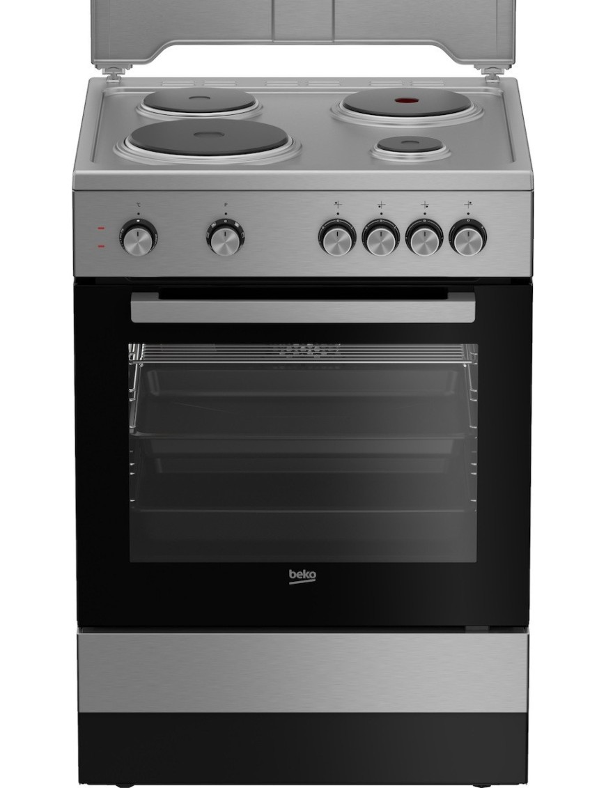 Beko FSM67020PSX Κουζίνα 65lt με Εμαγιέ Εστίες Π60εκ.