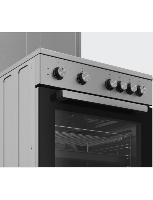 Beko FSM67020PSX Κουζίνα 65lt με Εμαγιέ Εστίες Π60εκ.