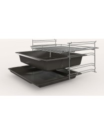 Pitsos PHA009090 Κουζίνα 66lt με Εμαγιέ Εστίες Π60εκ.