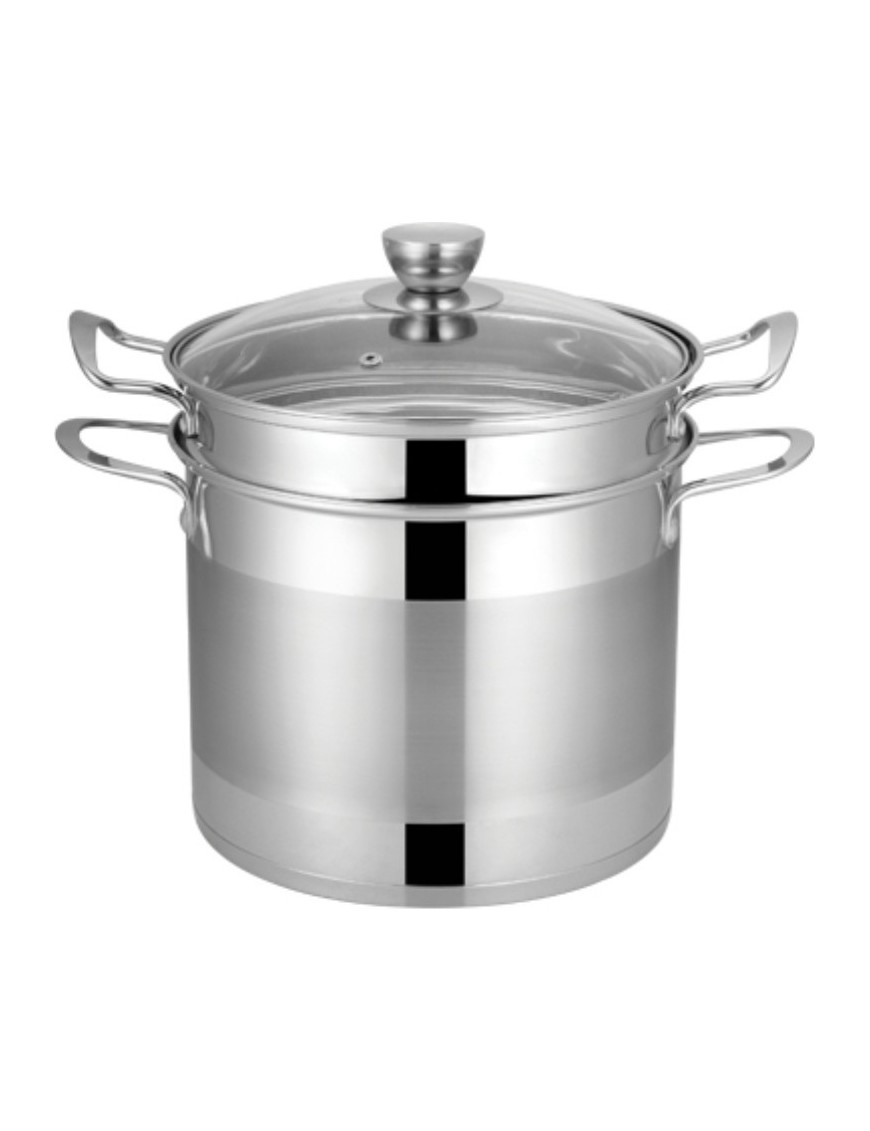 Βιομάρ Inox Ανοξείδωτη Κατσαρόλα Μαρμίτα 10lt / 24cm