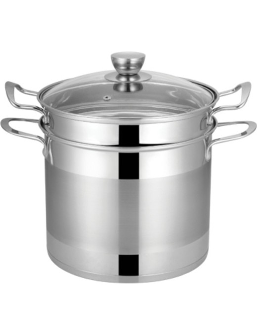 Βιομάρ Inox Ανοξείδωτη Κατσαρόλα Μαρμίτα 10lt / 24cm