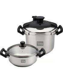 Izzy Multi Set Χύτρες Ταχύτητας Set Quattro 8lt και 4lt
