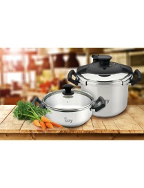 Izzy Multi Set Χύτρες Ταχύτητας Set Quattro 8lt και 4lt