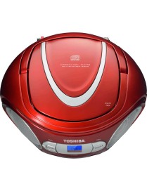 Toshiba Φορητό Ηχοσύστημα TY-CRS9 με CD / Ραδιόφωνο σε Κόκκινο Χρώμα