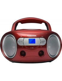 Toshiba Φορητό Ηχοσύστημα TY-CRS9 με CD / Ραδιόφωνο σε Κόκκινο Χρώμα