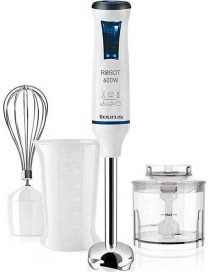 Taurus Robot 600 Easy Plus Ραβδομπλέντερ με Ανοξείδωτη Ράβδο 600W Λευκό