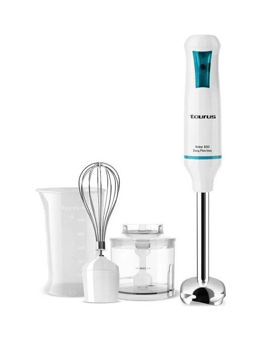 Taurus Robot 600 Easy Plus Ραβδομπλέντερ με Ανοξείδωτη Ράβδο 600W Λευκό