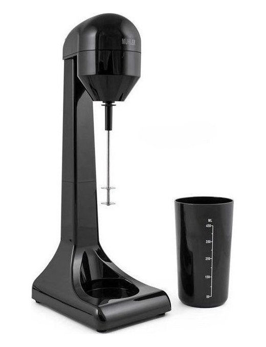 Muhler FMX-100P Φραπεδιέρα Επιτραπέζια 100W με 2 Ταχύτητες Μαύρη