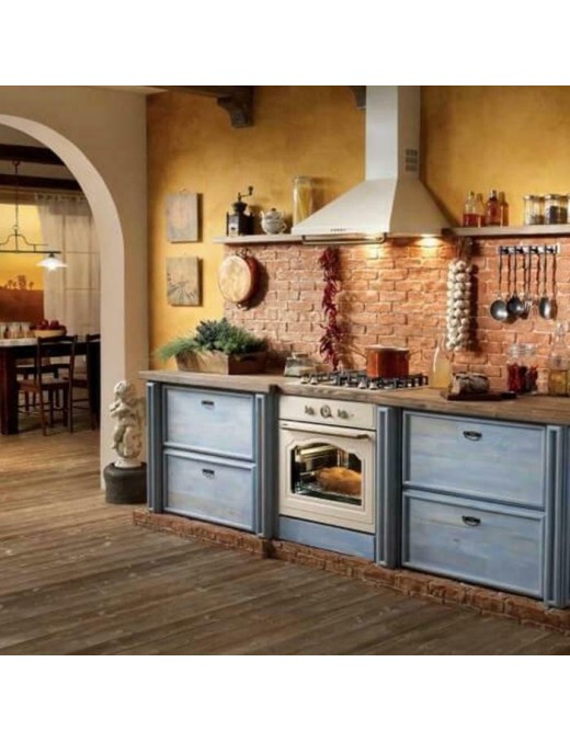 Gorenje BOS67372CLI + EC642CLI Φούρνος άνω Πάγκου 77lt με Κεραμικές Εστίες Π59.5εκ. Μπεζ