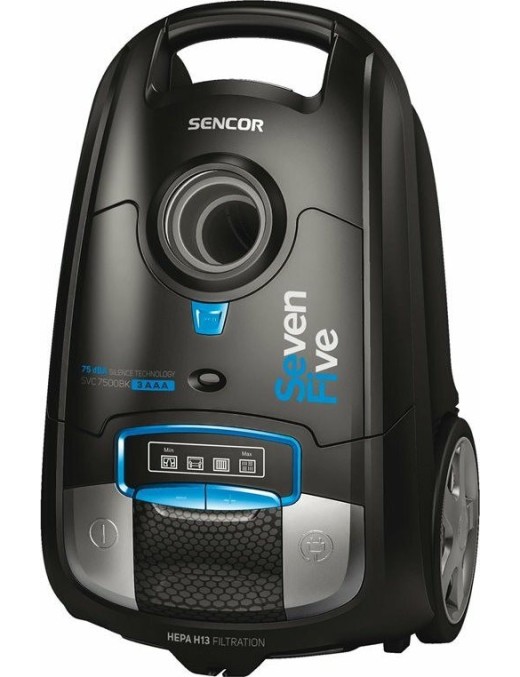 Sencor SVC 7500BK Ηλεκτρική Σκούπα 750W με Σακούλα 3.5lt Μαύρη