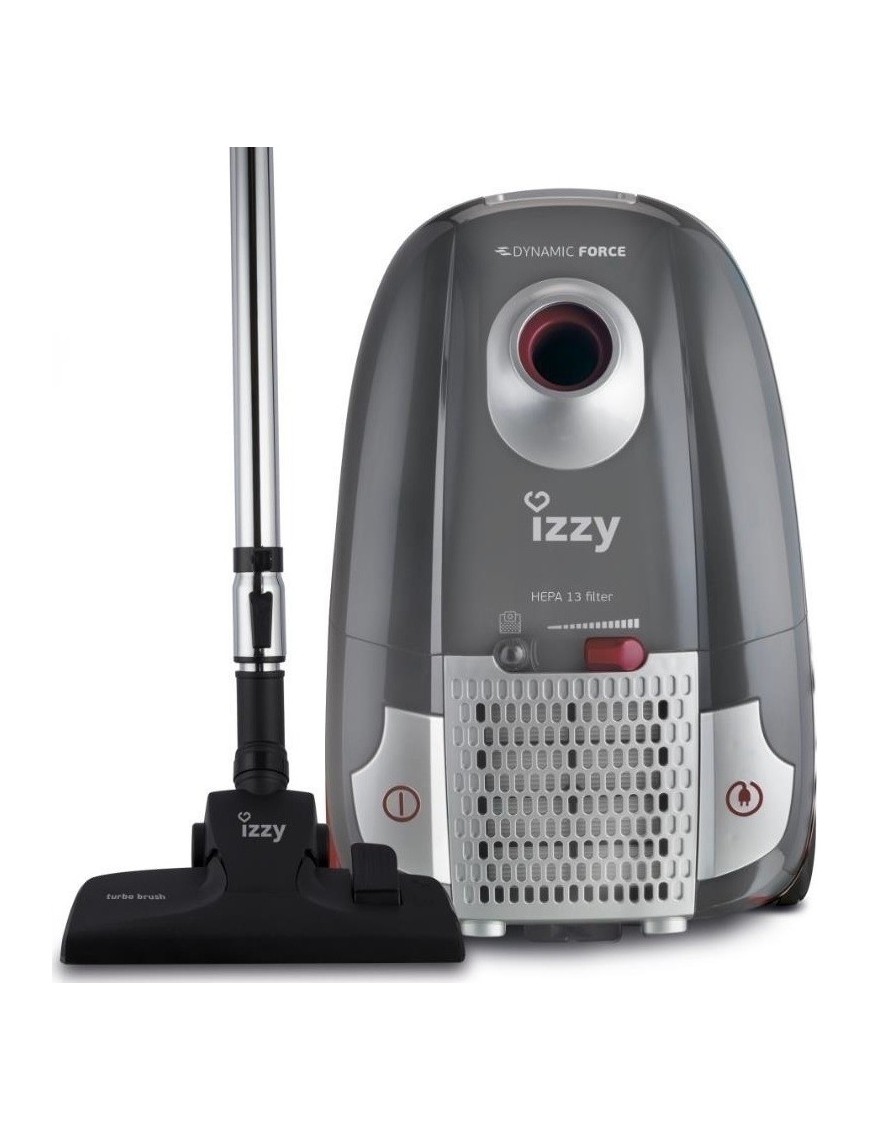 Izzy Dynamic Force K1 Ηλεκτρική Σκούπα 800W με Σακούλα 4lt Γκρι