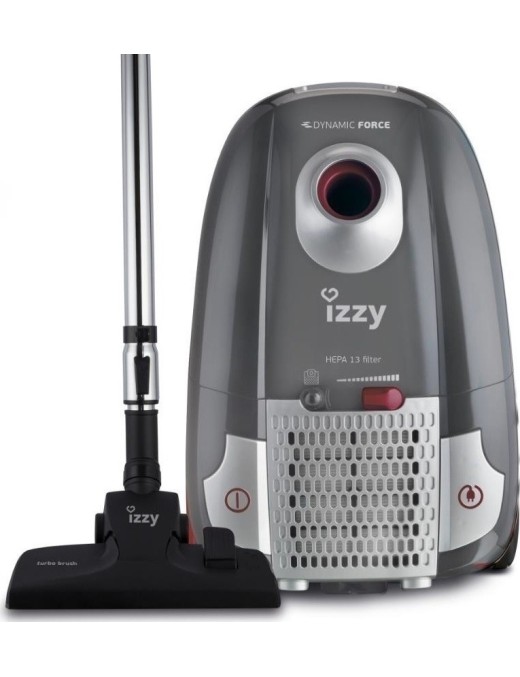 Izzy Dynamic Force K1 Ηλεκτρική Σκούπα 800W με Σακούλα 4lt Γκρι