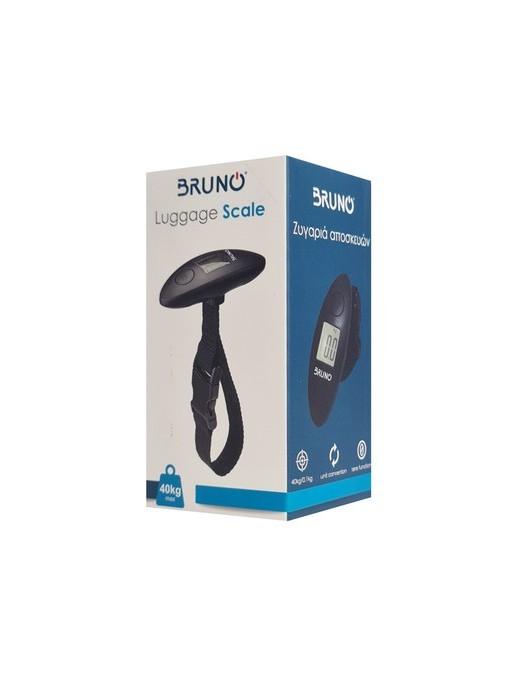 BRUNO ηλεκτρονική ζυγαριά αποσκευών BRN-0075, έως 40kg, μαύρη