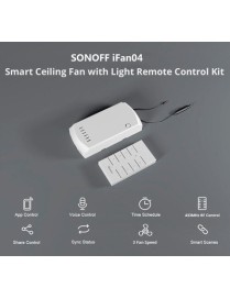 SONOFF smart διακόπτης ανεμιστήρα οροφής IFAN04 με RF χειριστήριο, Wi-Fi