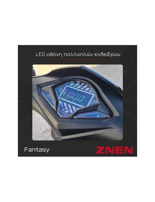 ZNEN ηλεκτρικό μηχανάκι Fantasy, 3000W, 72V 20Ah, μαύρο
