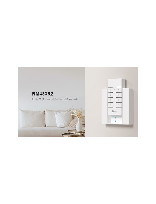 SONOFF remote controller RM433R2, 433MHz, λευκό