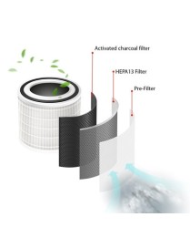 FEINTECH καθαριστής αέρα FLR00100 με φίλτρο HEPA13, 5 ταχύτητες, λευκός